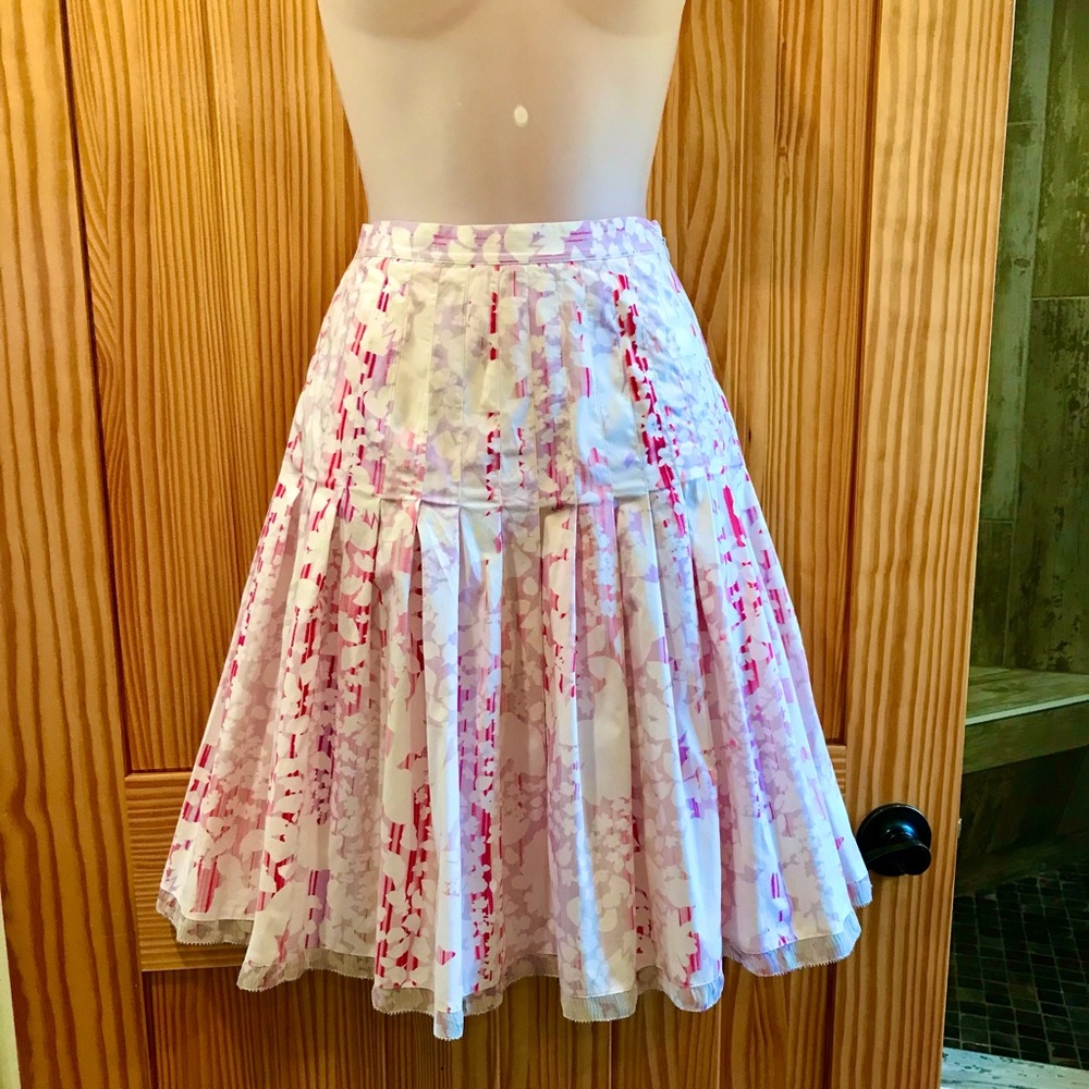 Elie Tahari Spring Summer Pink Cotton Skirt